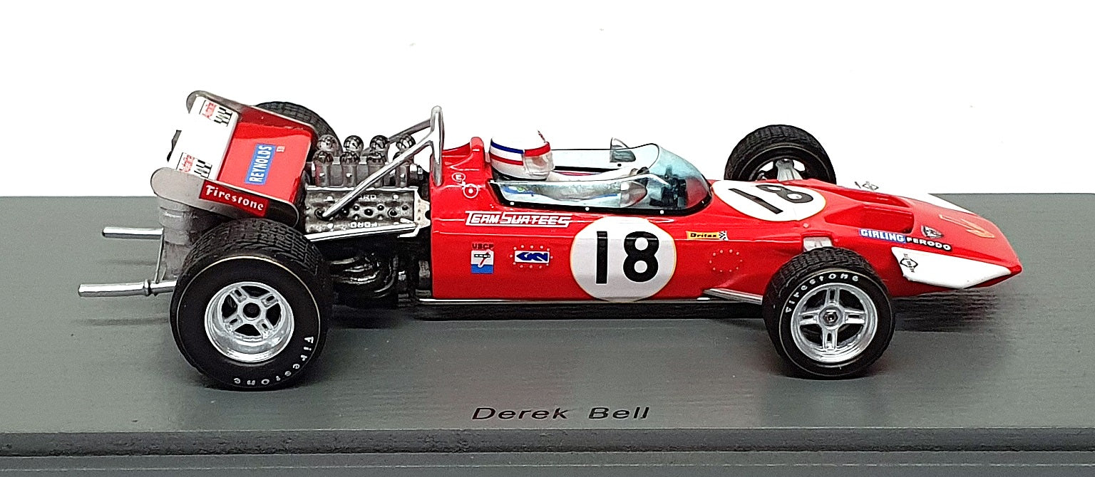 Spark 1/43 Scale S5401 - F1 Surtees TS7 #18 6th US GP 1970 Derek Bell