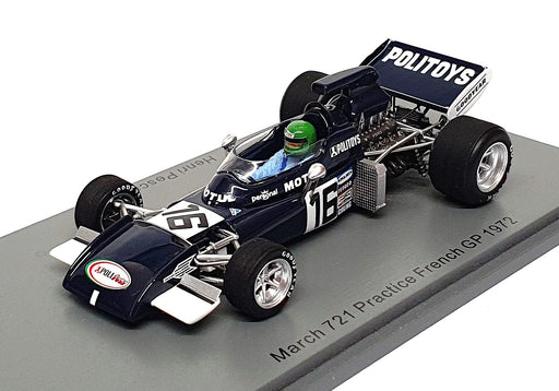 Spark 1/43 Scale S7264 - F1 March 721 #16 Practice French GP 1972 Pescarolo
