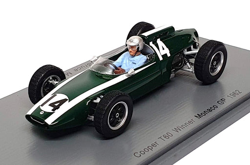 Spark 1/43 Scale S4802 - F1 Cooper T60 #14 Winner Monaco GP 1962 Bob McLaren