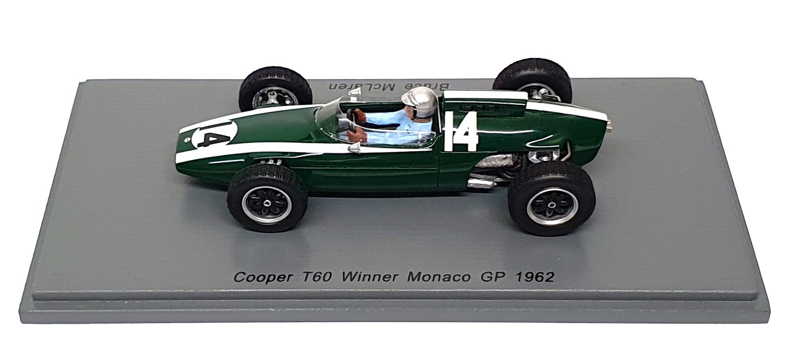 Spark 1/43 Scale S4802 - F1 Cooper T60 #14 Winner Monaco GP 1962 Bob McLaren