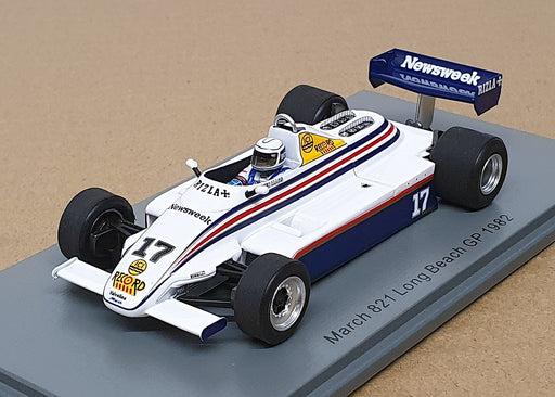 Spark 1/43 Scale S7174 - F1 March 821 #17 Long Beach GP 1982 Jochen Mass