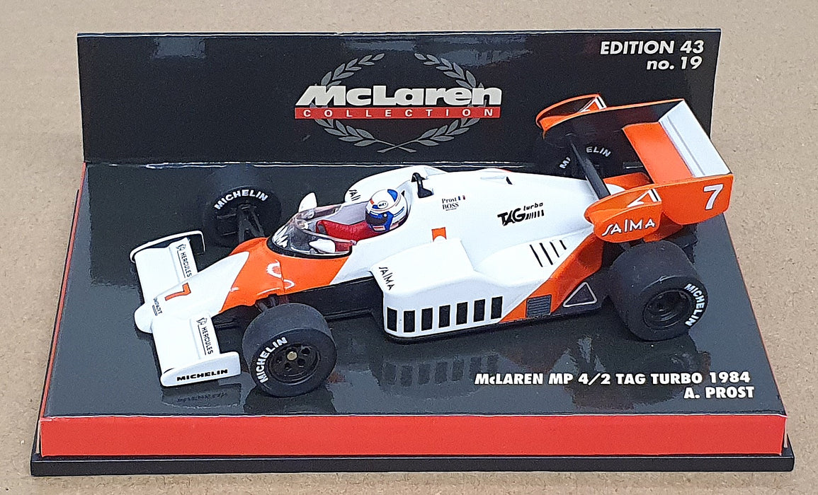 Minichamps 1/43 Scale 530 844307 - F1 McLaren MP4/2 Tag Turbo 1984 #7 A. Prost