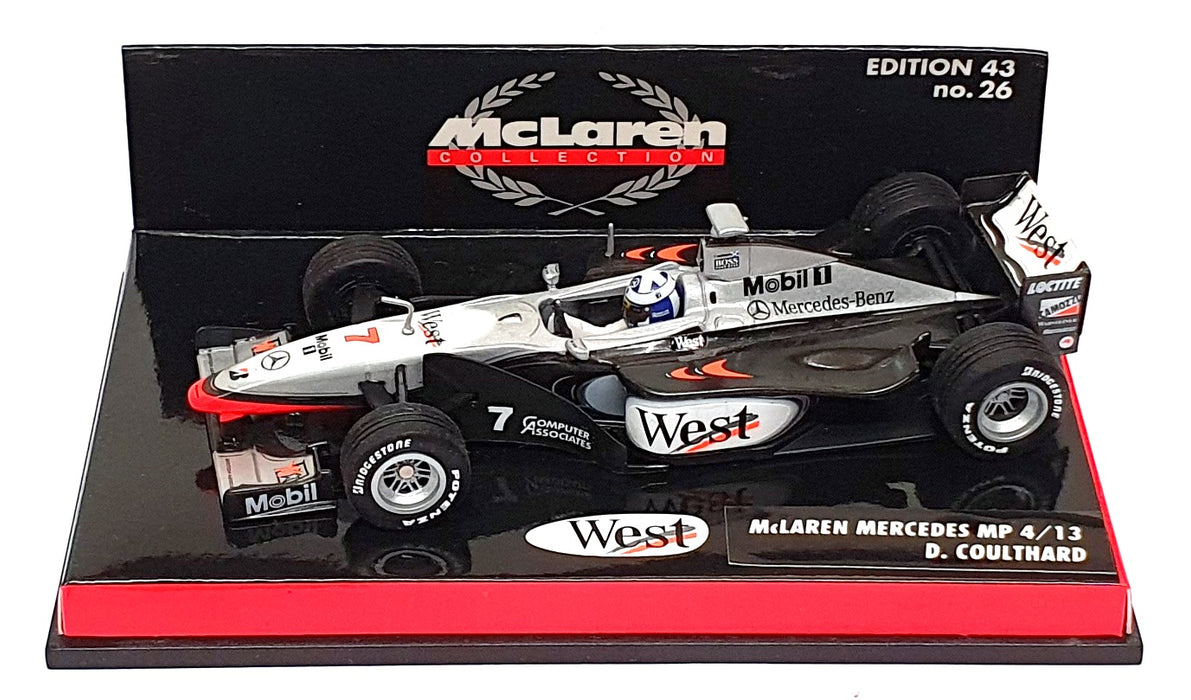 Minichamps 1/43 Scale MC413 - F1 McLaren Mercedes MP4/13 D. Coulthard