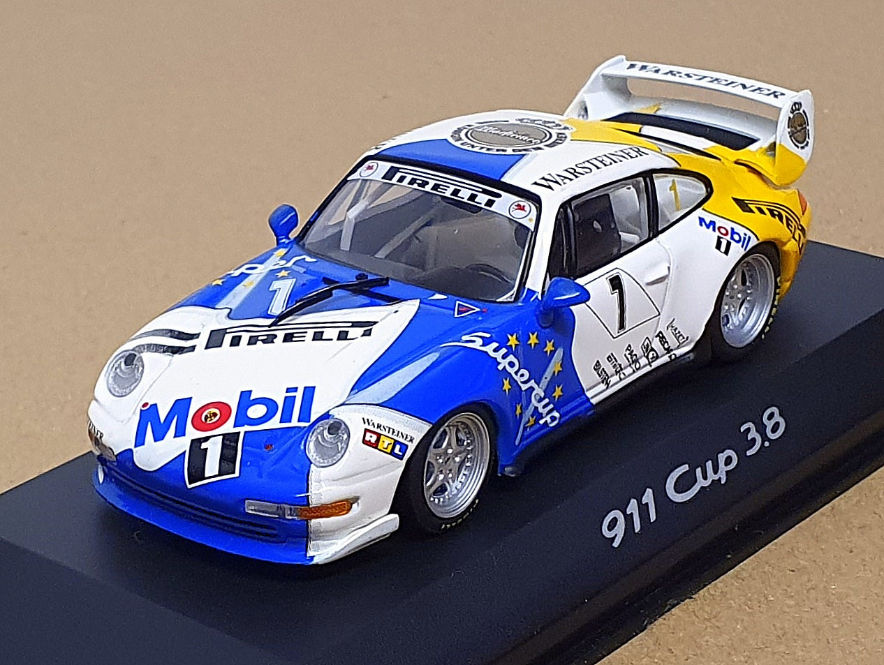Minichamps 1/43 Scale WAP 020 030 - Porsche 911 Cup 3.8 #1 Supercup
