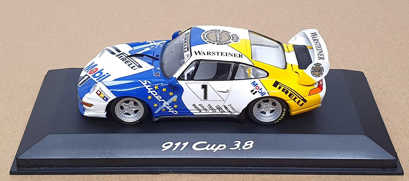 Minichamps 1/43 Scale WAP 020 030 - Porsche 911 Cup 3.8 #1 Supercup