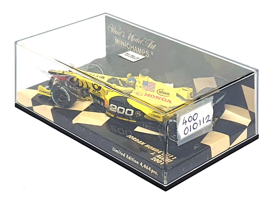 Minichamps 1/43 Scale 400 010112 - F1 Jordan Honda EJ11 J. Alesi 2001
