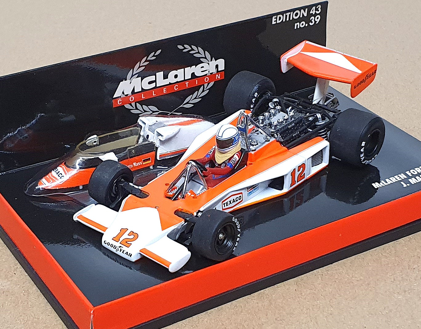 Minichamps 1/43 Scale 530 764312 - F1 McLaren Ford M23 #12 J. Mass 1976