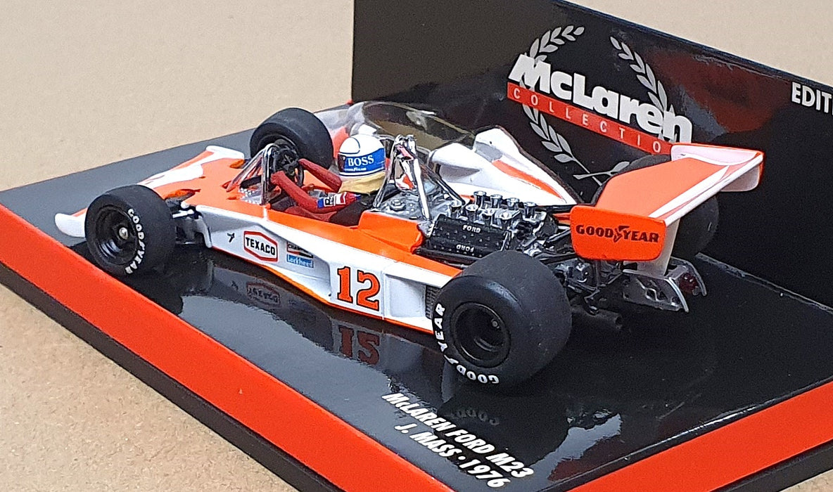 Minichamps 1/43 Scale 530 764312 - F1 McLaren Ford M23 #12 J. Mass 1976