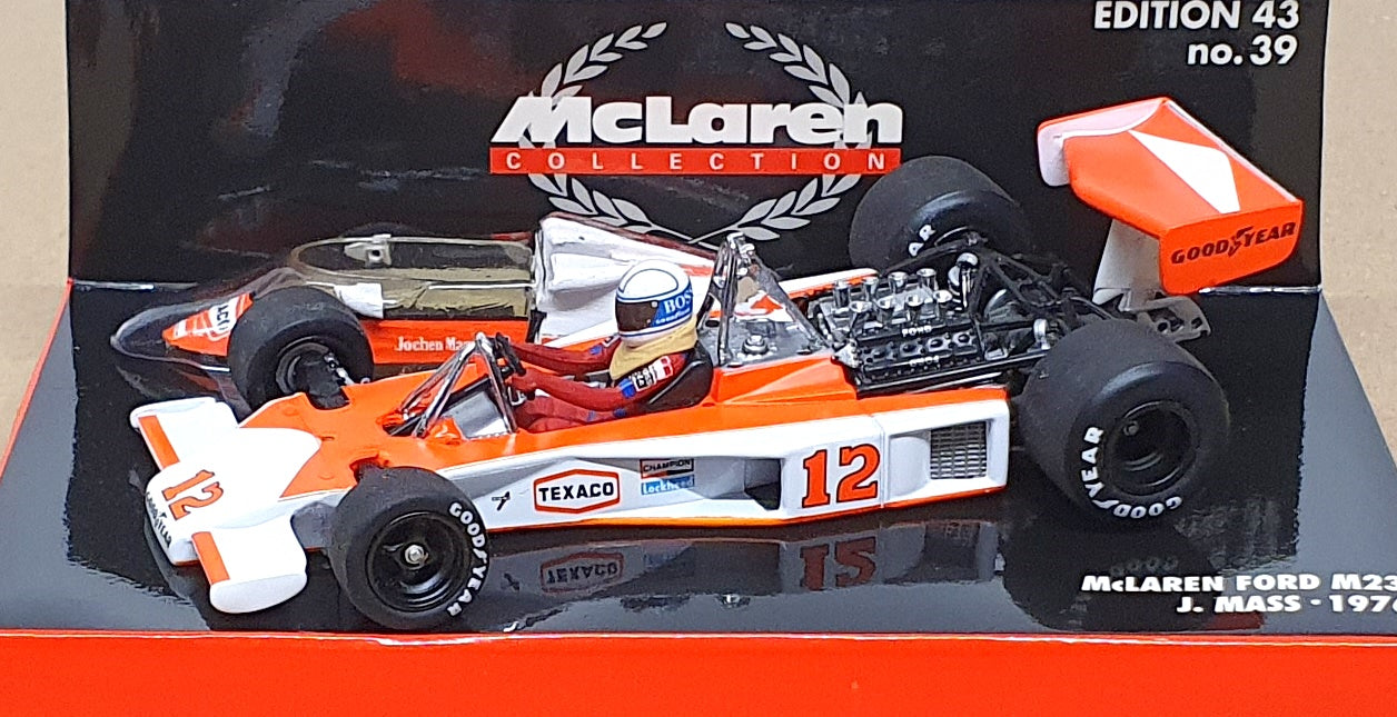 Minichamps 1/43 Scale 530 764312 - F1 McLaren Ford M23 #12 J. Mass 1976