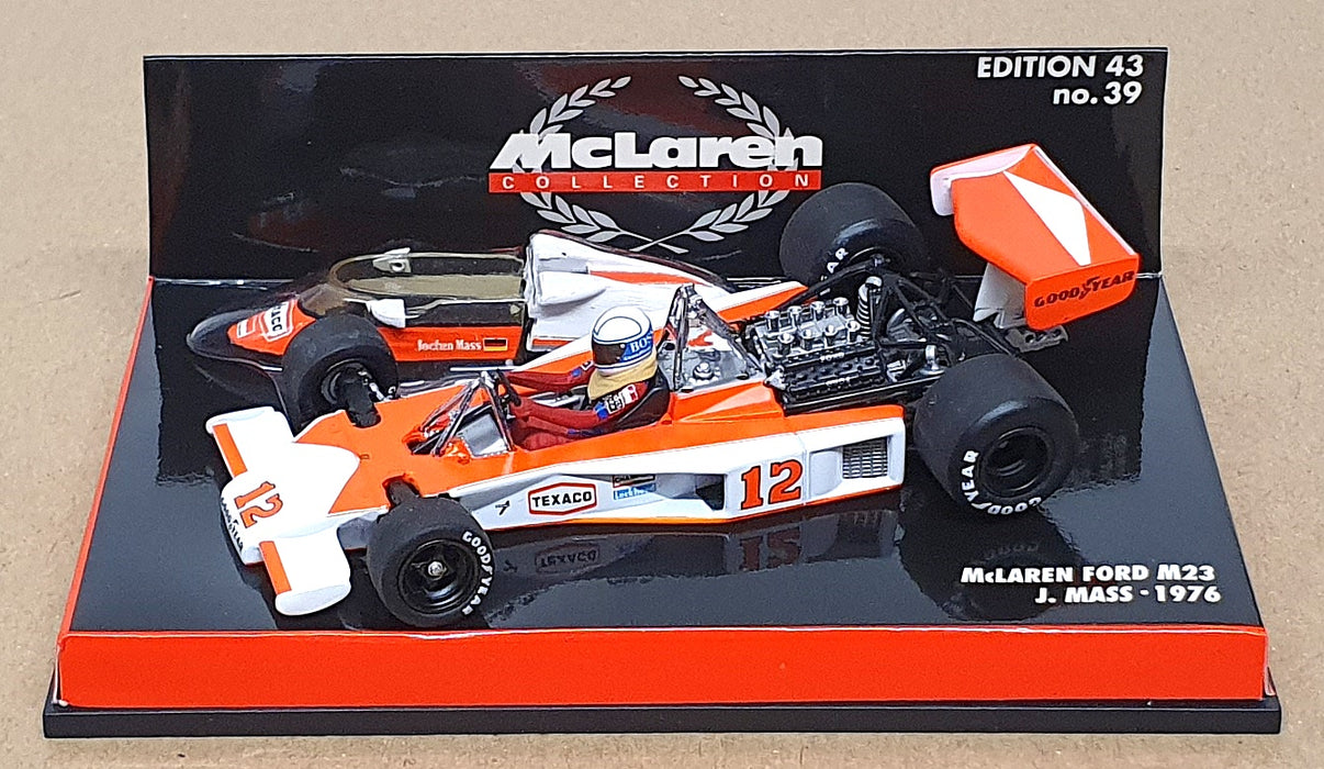 Minichamps 1/43 Scale 530 764312 - F1 McLaren Ford M23 #12 J. Mass 1976