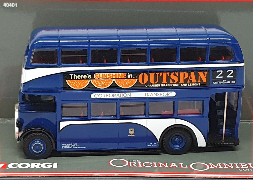 Corgi 1/76 Scale 40401 - AEC Regent II - Kingston-Upon-Hull City Trans. Rt. 22