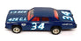 Dinky Toys 13cm Long Original Diecast 201 Plymouth Gran Fury Stock Car #34 Blue
