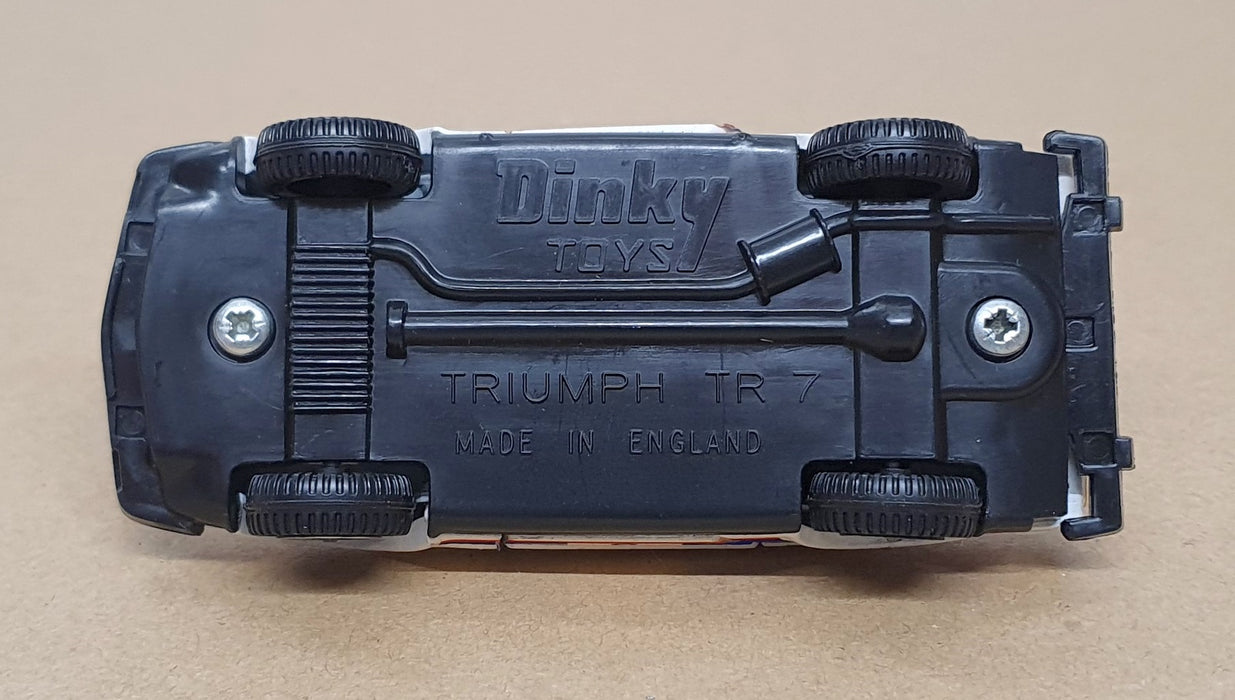 Dinky Toys Original Diecast 207 - Triumph TR7 Rally Car #8 - White/Blue/Red