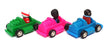 Brooke Bond Tea BB03 - 3x Bump & Go Chimp Cars Geoff, Samantha & Jean-Pierre