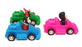 Brooke Bond Tea BB03 - 3x Bump & Go Chimp Cars Geoff, Samantha & Jean-Pierre