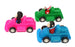 Brooke Bond Tea BB03 - 3x Bump & Go Chimp Cars Geoff, Samantha & Jean-Pierre
