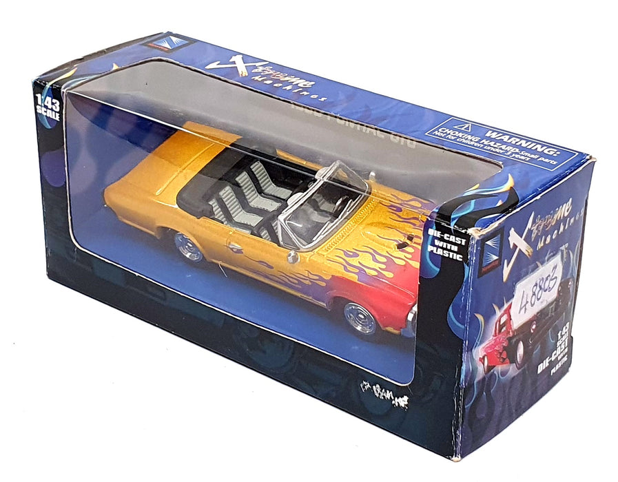NewRay 1/43 Scale 48803 - 1966 Pontiac GTO - Yellow/Red/Purple Flames