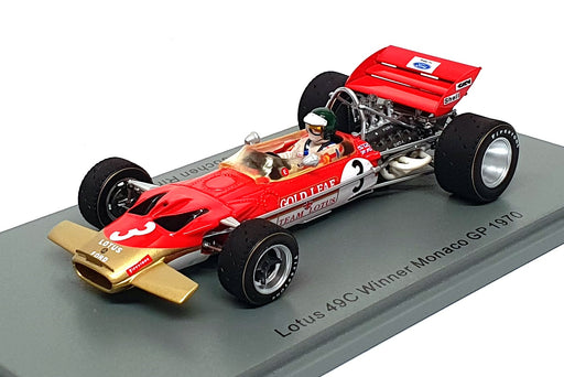 Spark 1/43 Scale S6385 - F1 Lotus 49C #3 Winner Monaco GP 1970 J. Rindt