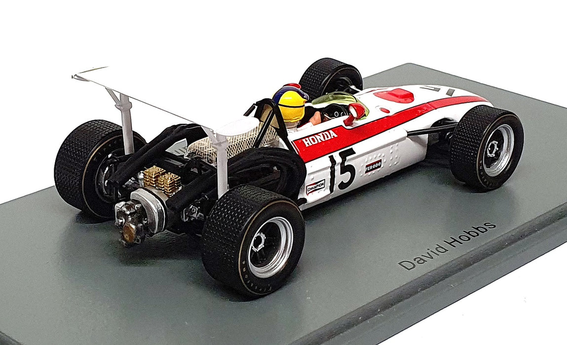 Spark 1/43 Scale S6225 - F1 Honda RA301 #15 Italy GP 1968 David Hobbs