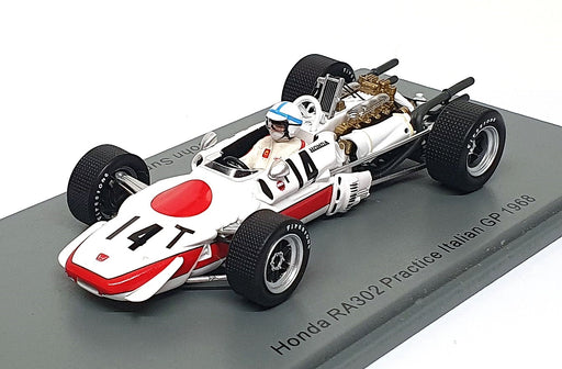 Spark 1/43 Scale S6228 - F1 Honda RA302 #14 Practice Italy GP 1968 John Surtees