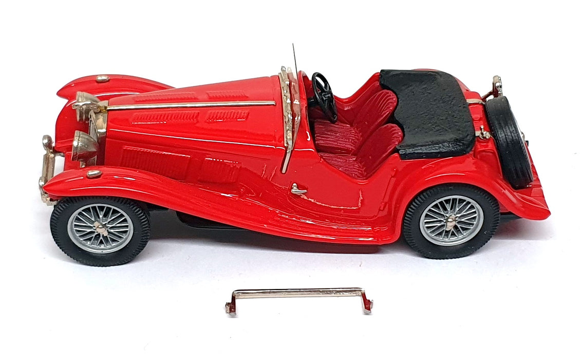 Lansdowne Models 1/43 Scale LDM63A 1938 AC 16/80 Sports Roadster Top Down - Red