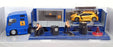 Burago 1/43 Scale 156 31216L - Renault Super Hauler Truck Set - Blue