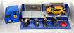 Burago 1/43 Scale 156 31216L - Renault Super Hauler Truck Set - Blue