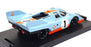Brumm 1/43 Scale R221B - Porsche 917K Gulf #1 2nd 1000Km Monza 1971