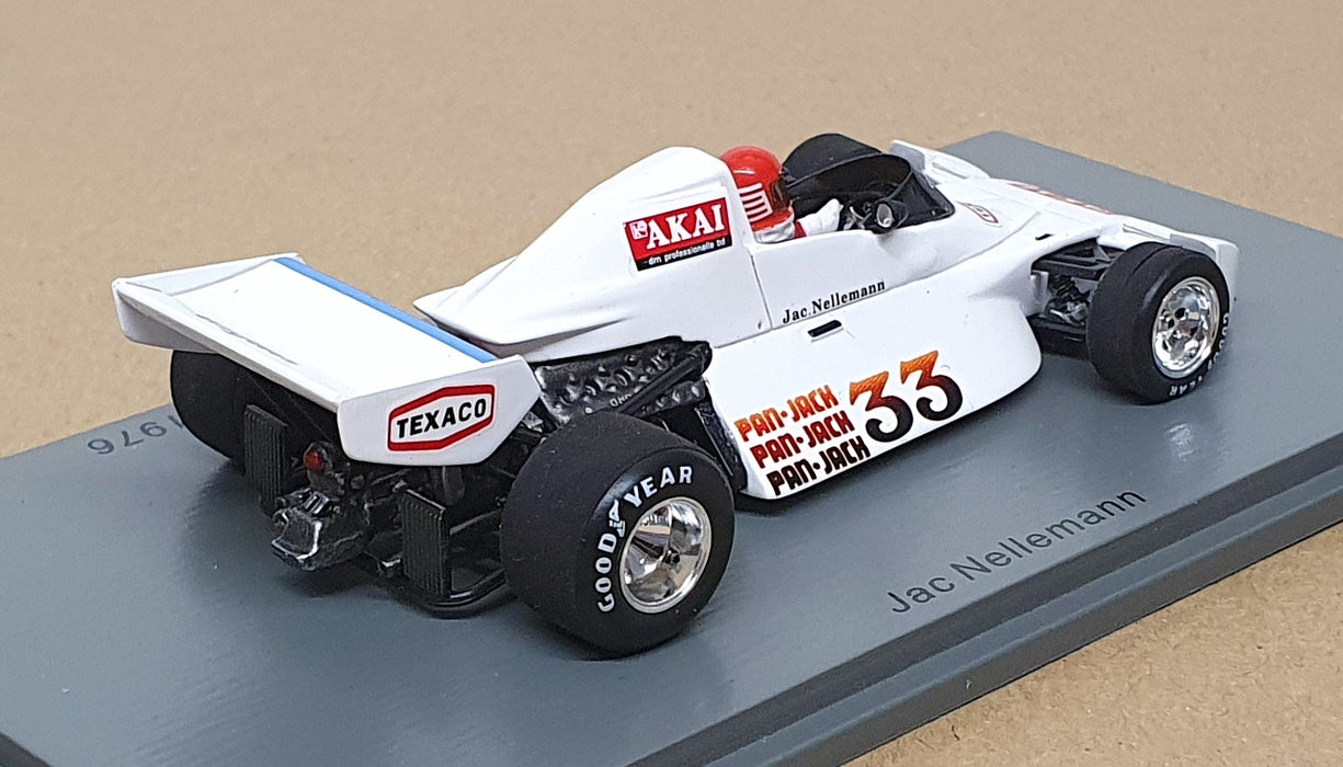 Spark 1/43 Scale S7095 - F1 Brabham BT44B #33 Practice Sweden GP 1976 Nellemann