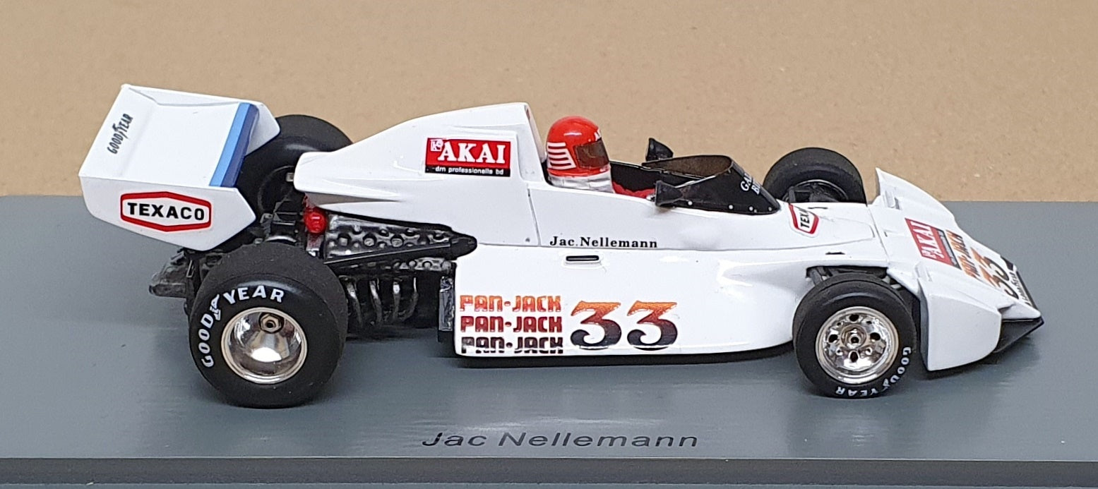 Spark 1/43 Scale S7095 - F1 Brabham BT44B #33 Practice Sweden GP 1976 Nellemann