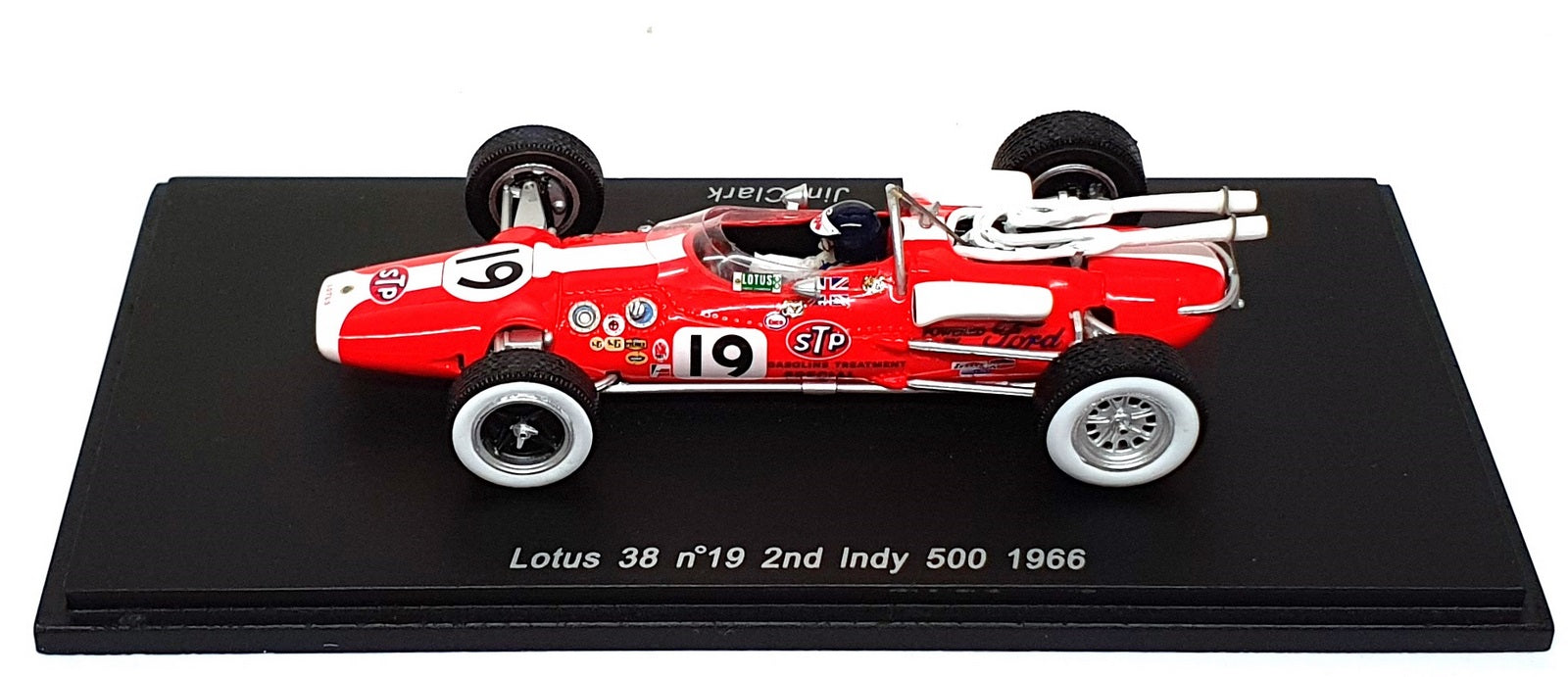 Spark 1/43 Scale S2390 - Lotus 38 #19 2nd Indy 500 1966 Jim Clark