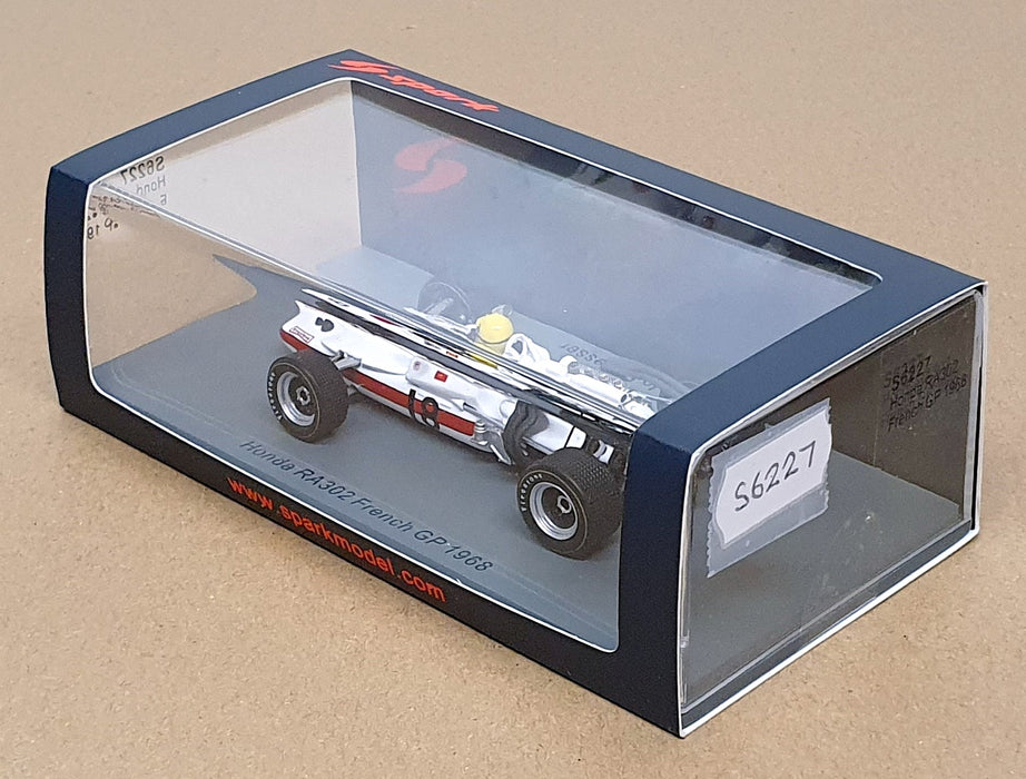 Spark 1/43 Scale S6227 - F1 Honda RA302 #18 French GP 1968 Jo Schlesser