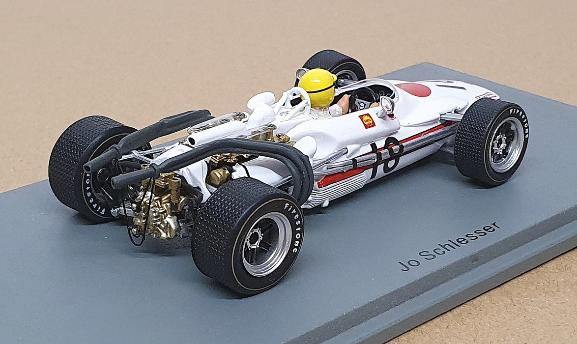 Spark 1/43 Scale S6227 - F1 Honda RA302 #18 French GP 1968 Jo Schlesser
