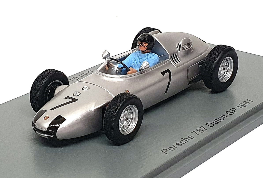 Spark 1/43 Scale S1947 - F1 Porsche 787 #7 Dutch GP 1961 Dan Gurney