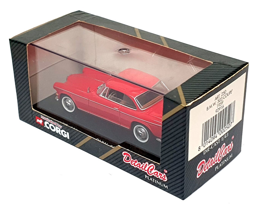 Detail Cars 1/43 Scale Diecast ART250 - 1959 BMW 503 Coupe - Red