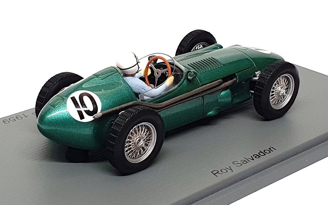 Spark 1/43 Scale S8137 - F1 Aston Martin DBR4 #10 6th Portugal GP 1959 Salvadon