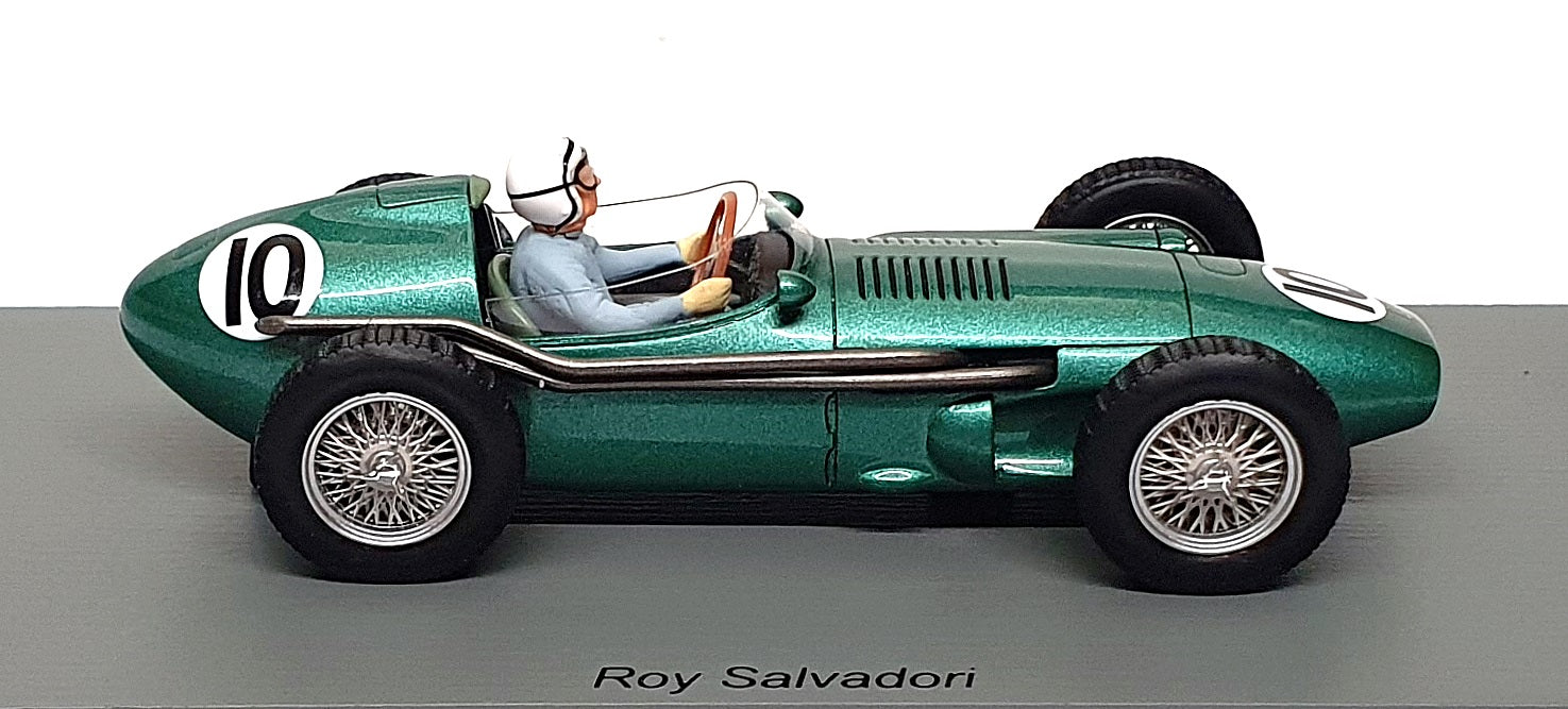 Spark 1/43 Scale S8137 - F1 Aston Martin DBR4 #10 6th Portugal GP 1959 Salvadon