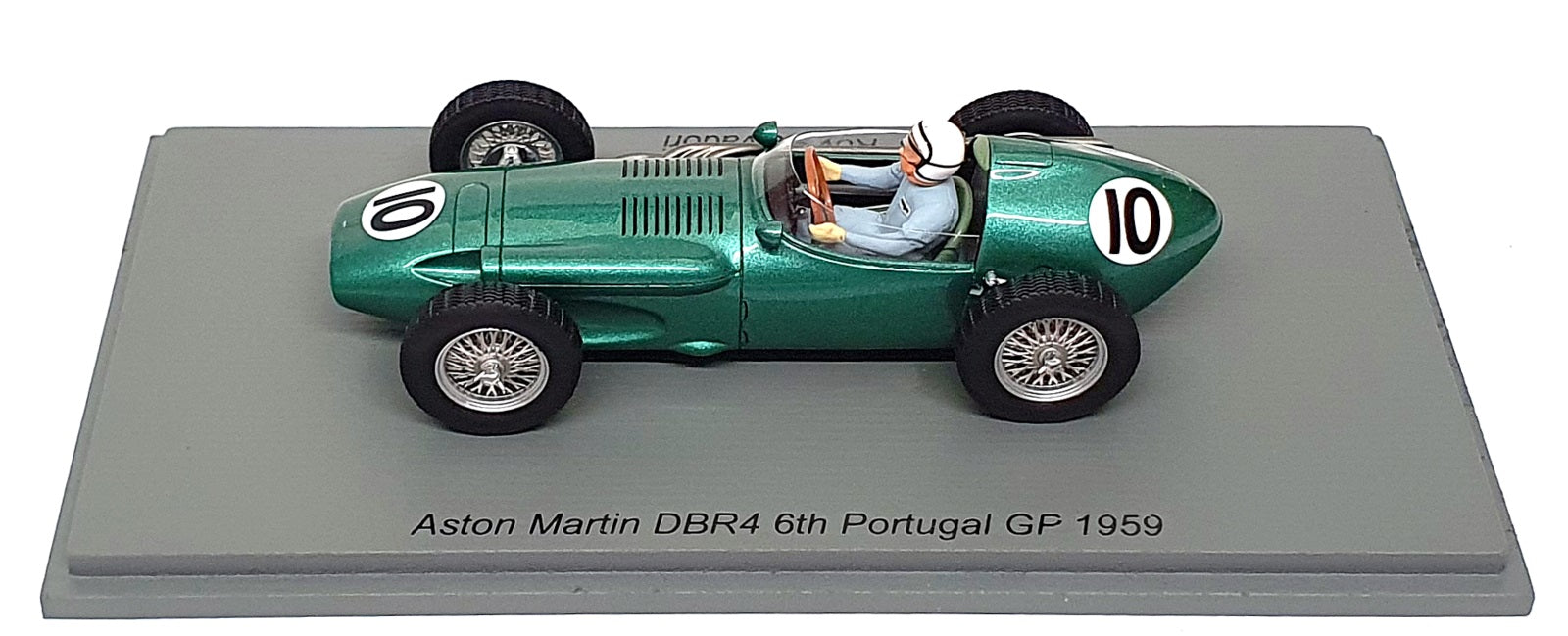Spark 1/43 Scale S8137 - F1 Aston Martin DBR4 #10 6th Portugal GP 1959 Salvadon