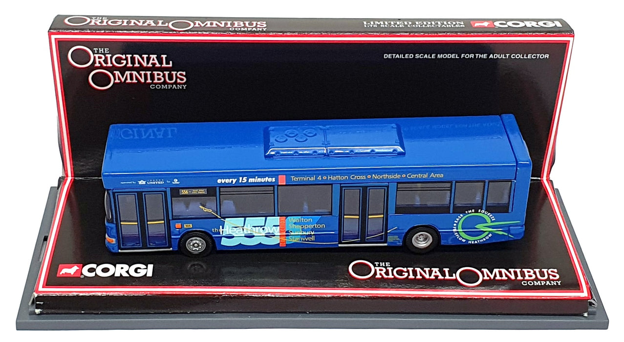 Corgi 1/76 Scale 44703 - Dennis Dart SLF Pointer 2 Dual Dr. London Utd Rt. 556