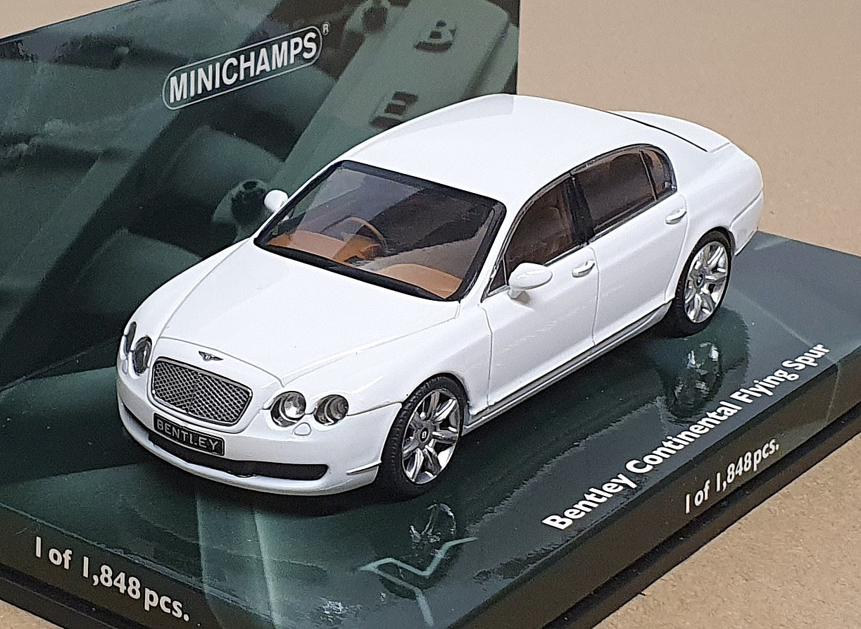 Minichamps 1/43 Scale 436 139461 - 2005 Bentley Continental Flying Spur - White