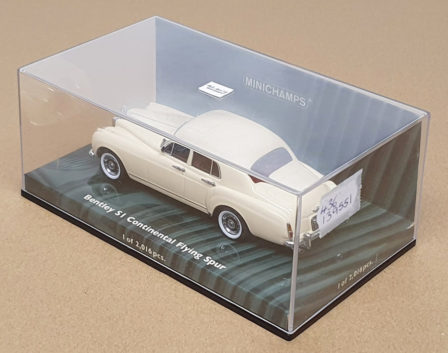 Minichamps 1/43 Scale 436 139551 '56 Bentley SI Continental Flying Spur - Cream
