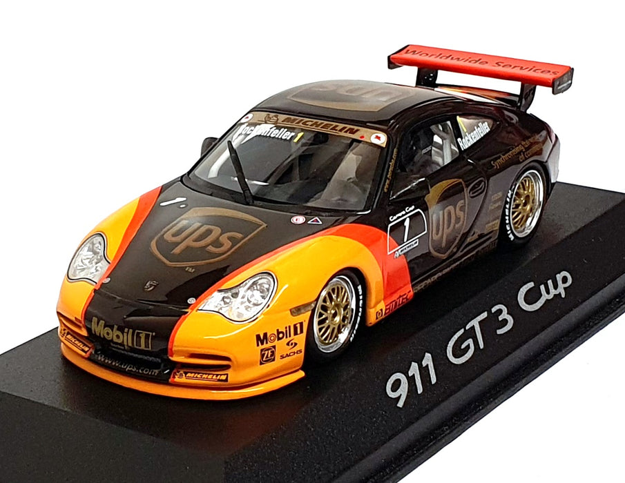 Minichamps 1/43 Scale WAP 020 097 13 - UPS Porsche 911 GT3 Cup #1 Rockenfeller