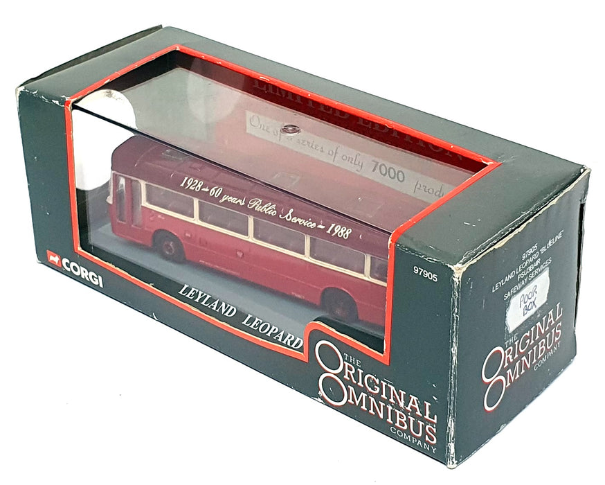 Corgi 1/76 Scale 97905 - Leyland Leopard Blueline Safeway Services Yeovil