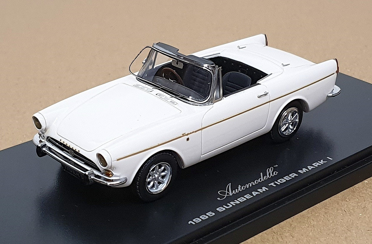 Automodello 1/43 Scale AM-SUN-TIG-RW - 1965 Sunbeam Tiger Mk1 RHD - White