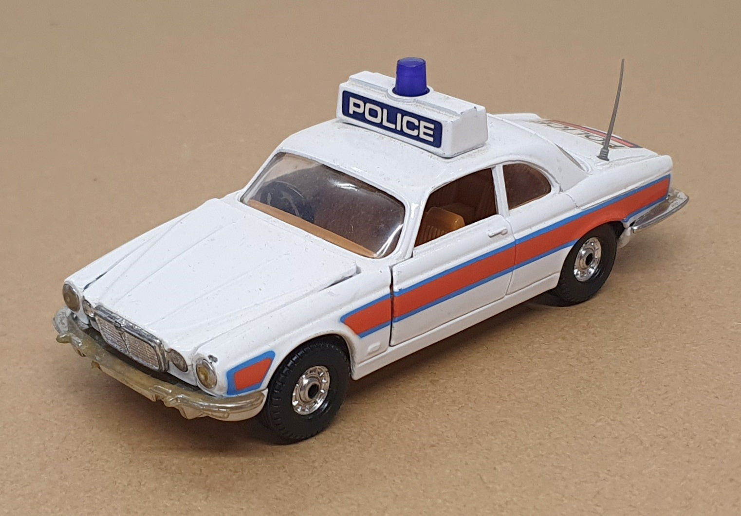 Corgi Appx 12cm Long Original Diecast 429 - Police Jaguar XJ12C - White