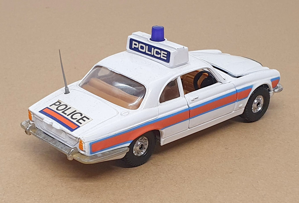 Corgi Appx 12cm Long Original Diecast 429 - Police Jaguar XJ12C - White