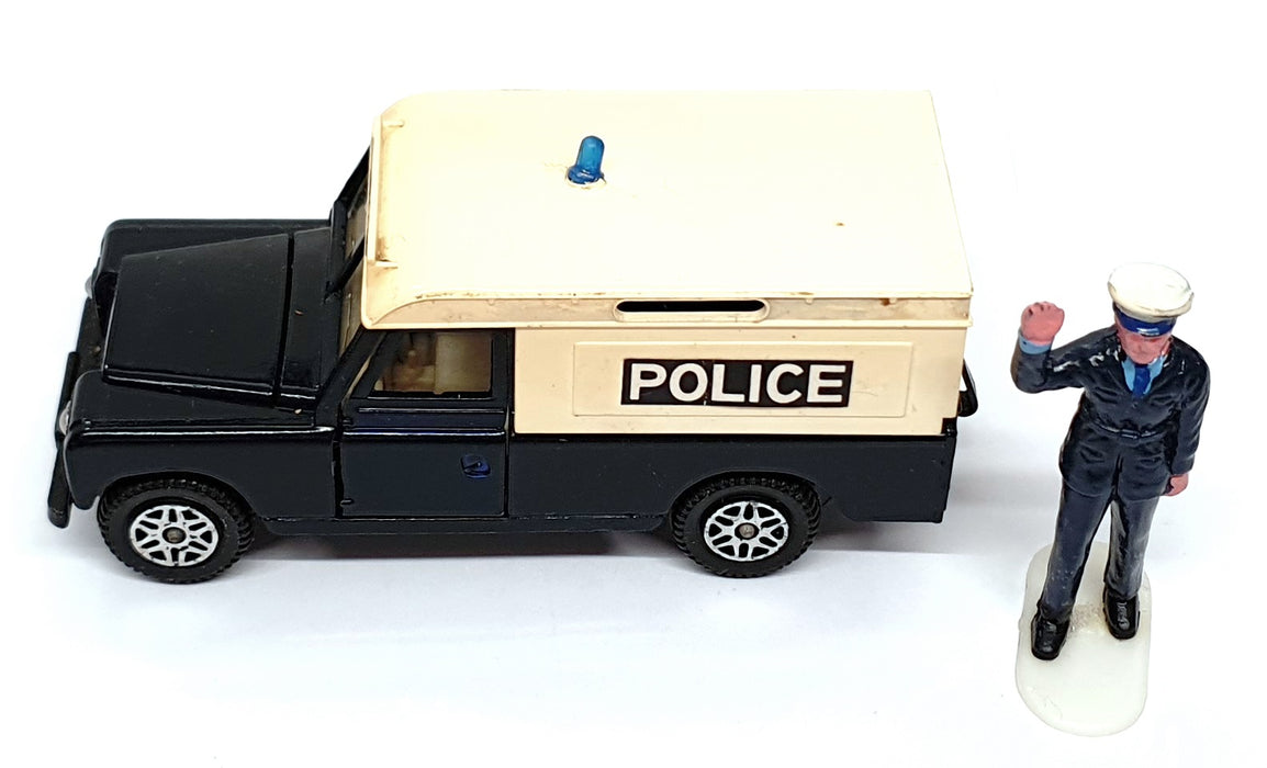 Dinky Toys 10cm Long Original Diecast 277 - Police Land Rover & Policeman Figure