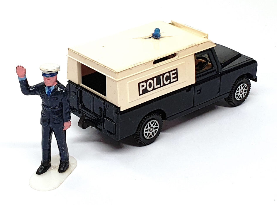 Dinky Toys 10cm Long Original Diecast 277 - Police Land Rover & Policeman Figure