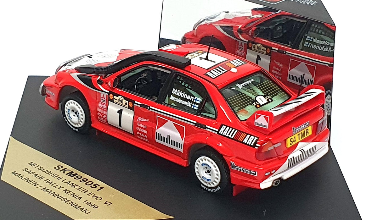 Skid 1/43 Scale SKM99051 - Mitsubishi Lancer Evo VI #1 Safari Rally 1999