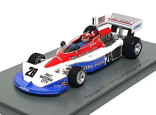 Spark 1/43 Scale S7225 - F1 Penske PC3 #28 5th South Africa GP 1976 John Watson